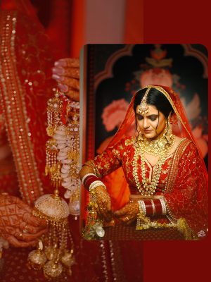 Skilled team managing wedding photos and albums in Chandigarh